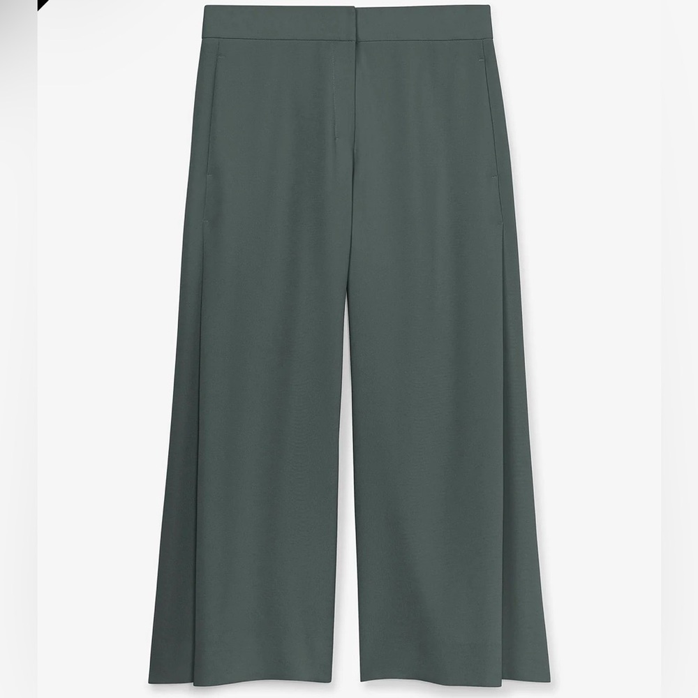 MM LAFLEUR The Zhou Culotte - Eco Heavy Soft Wave Aloe WIDE LEG PANTS - Picture 2 of 7